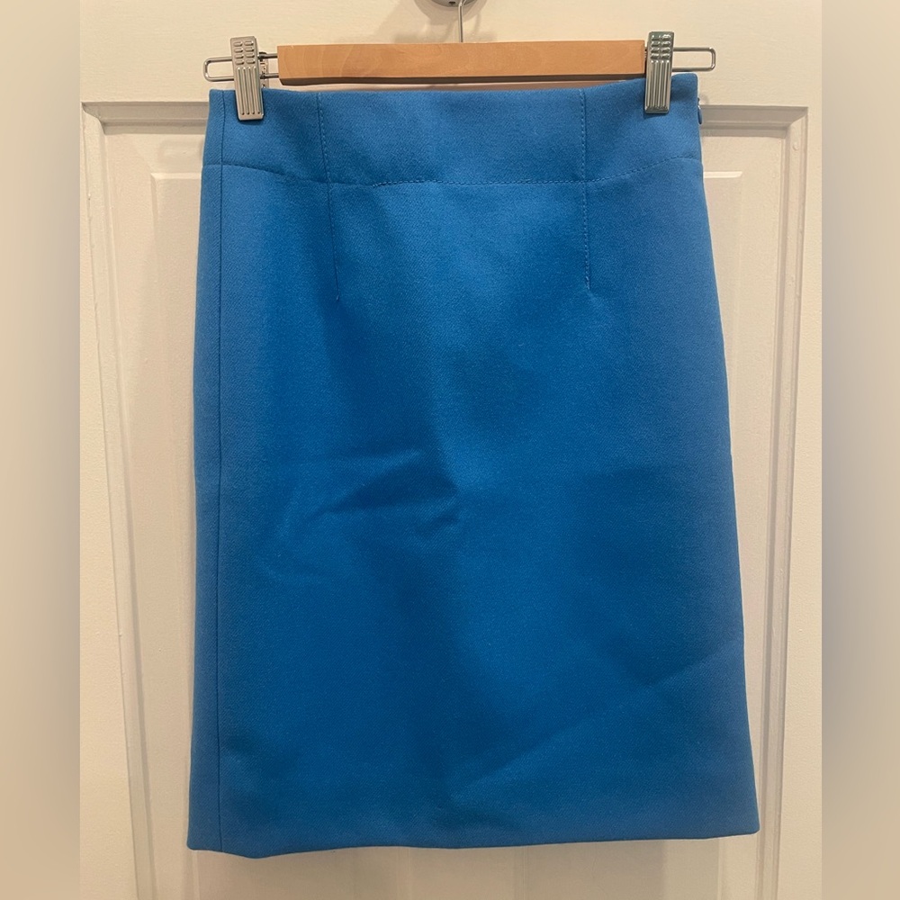 J. Crew Vibrant Blue Pencil Skirt